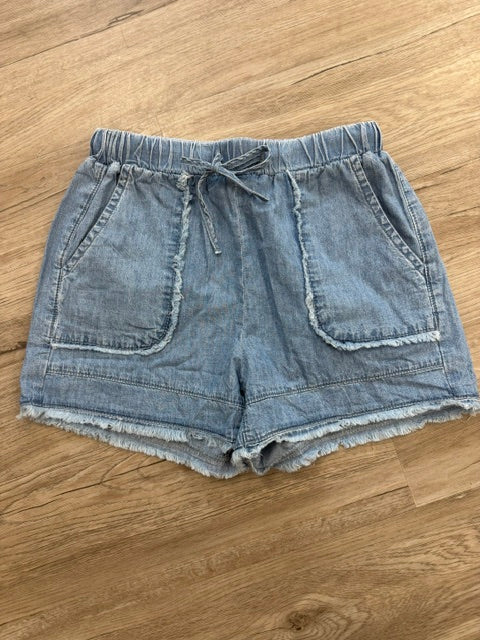 Frayed Denim Shorts