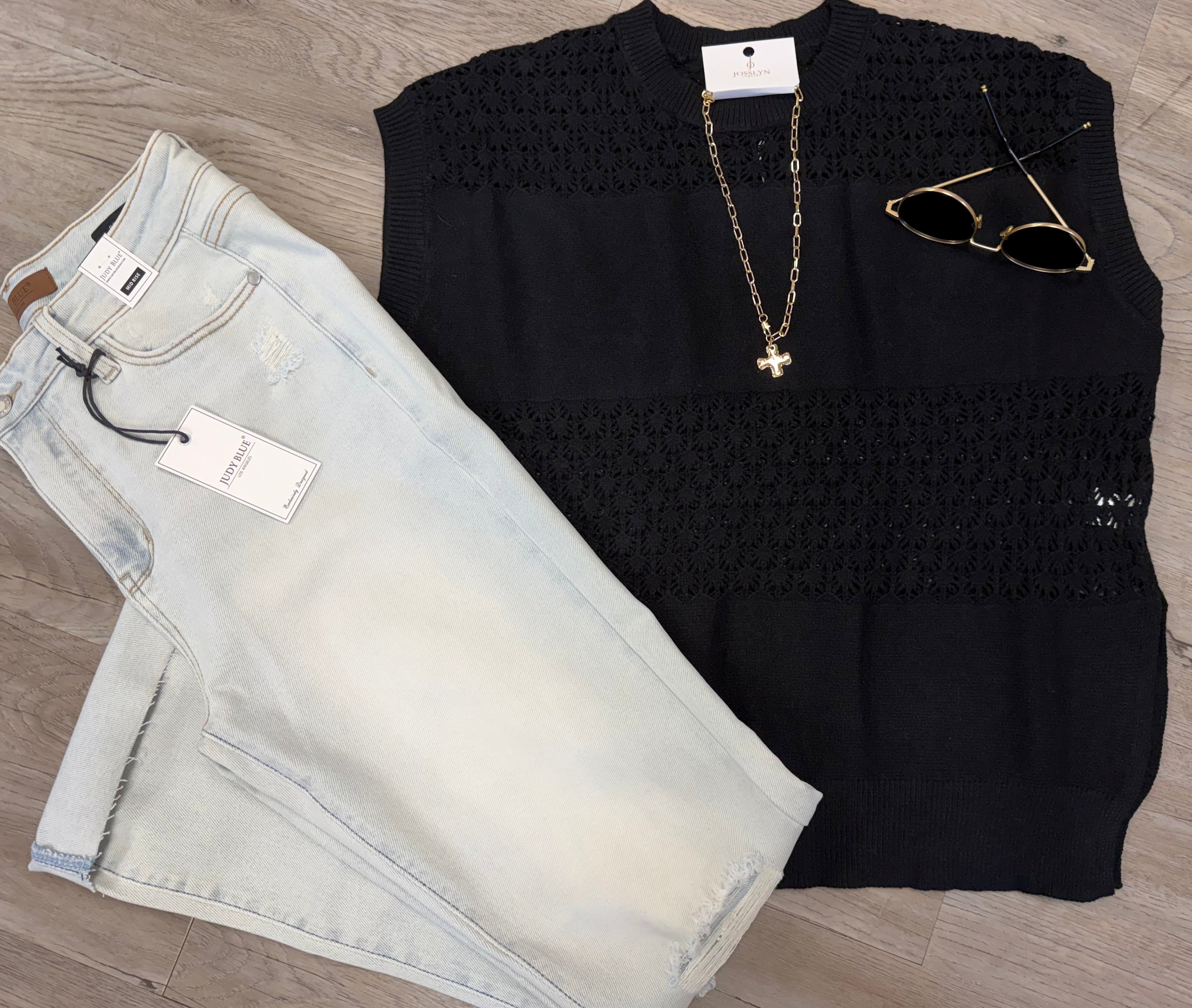 Sleeveless Mesh Top