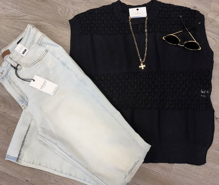 Sleeveless Mesh Top