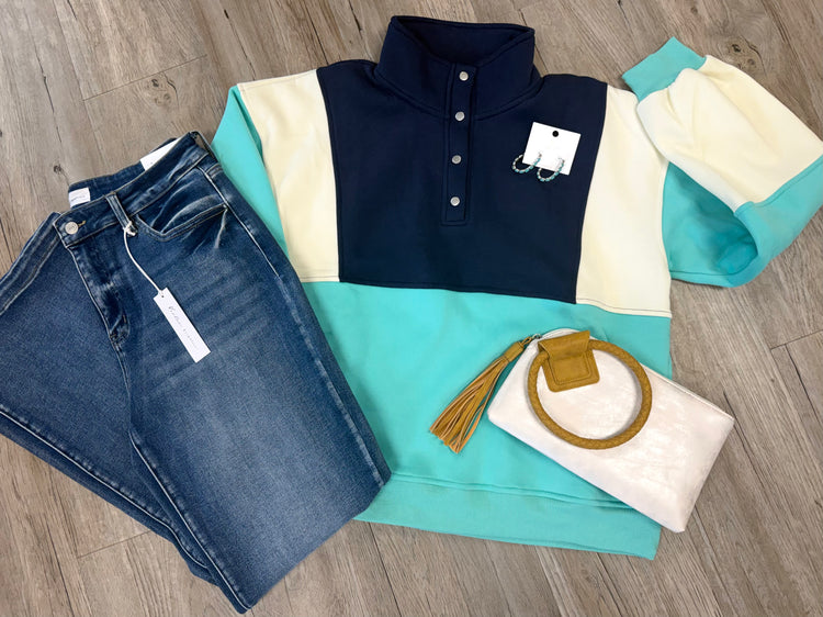 Color-Block Pullover