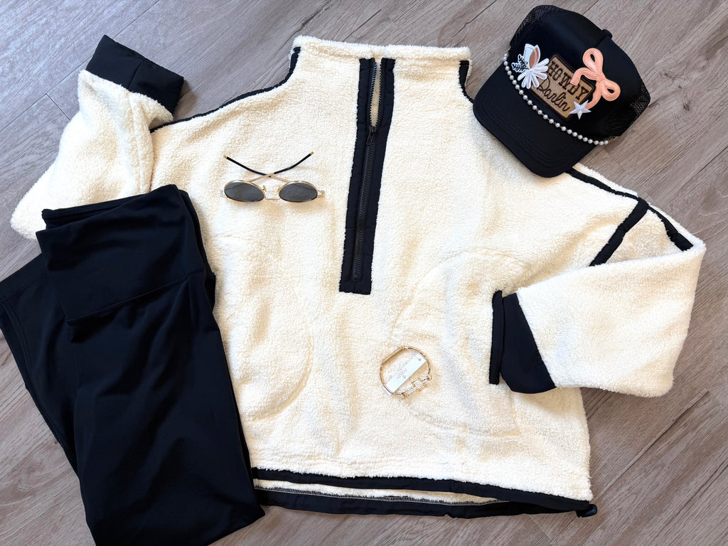 Fleece Half Zip Sherpa