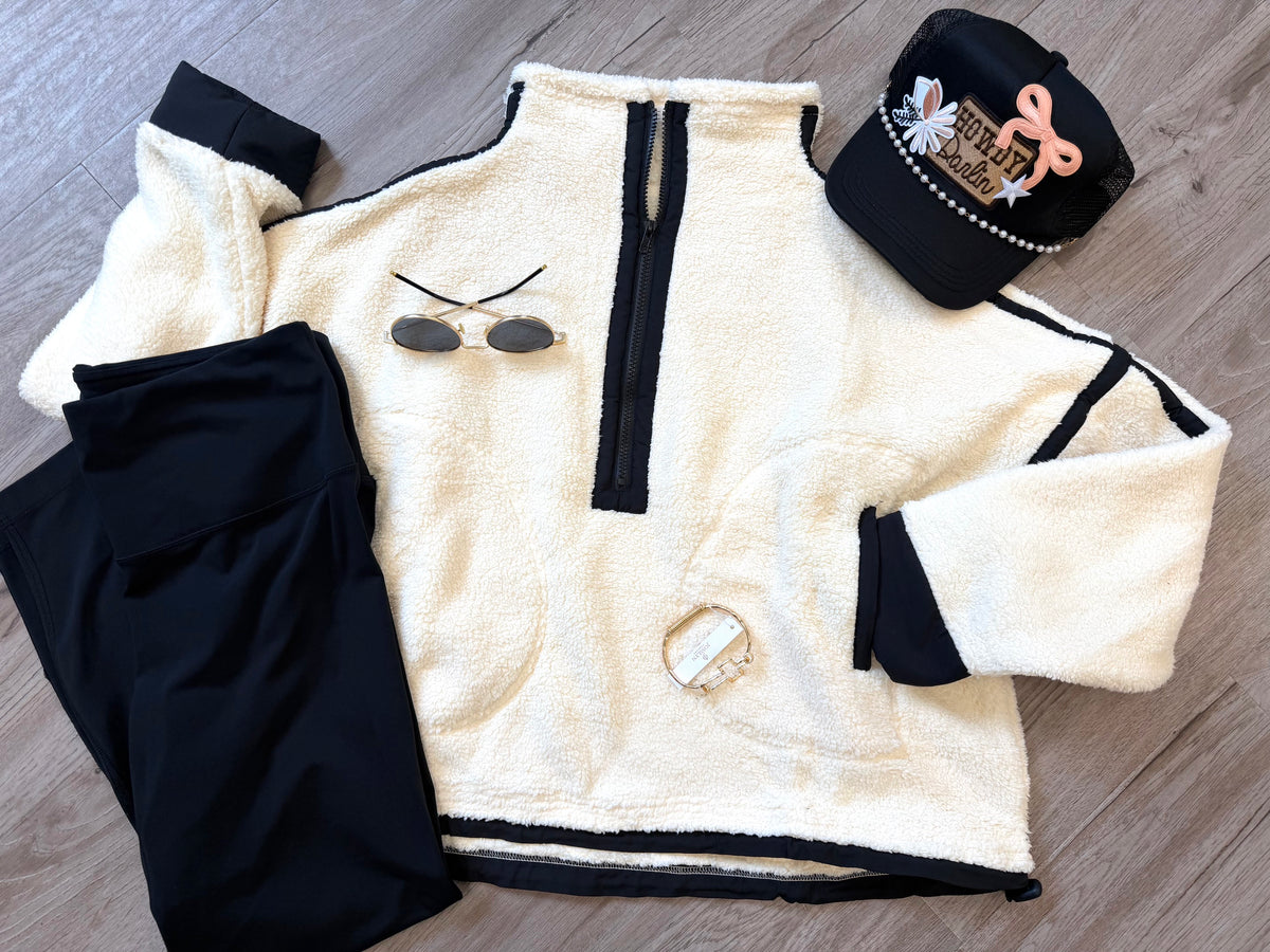 Fleece Half Zip Sherpa