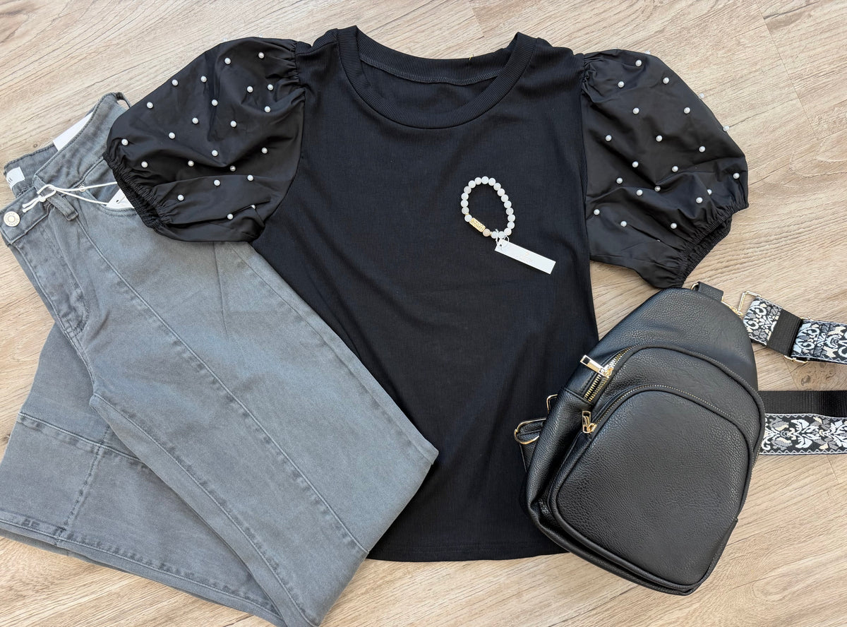 Ash Black Denim Pants