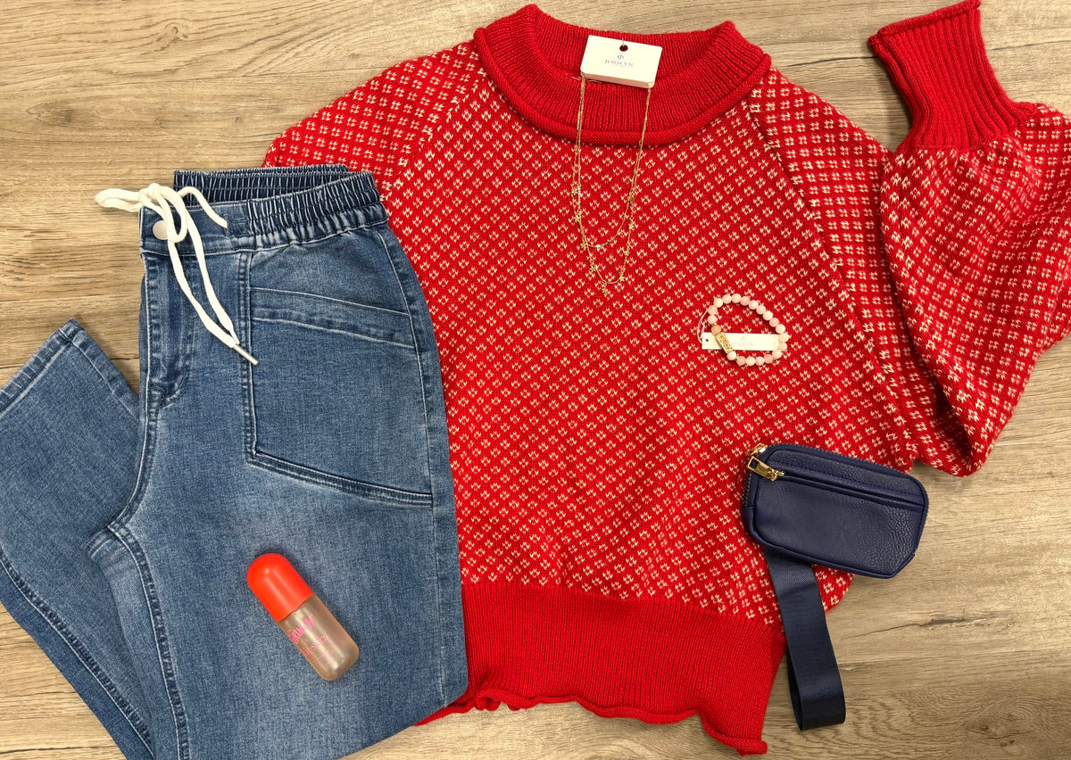 Red Echo Sweater