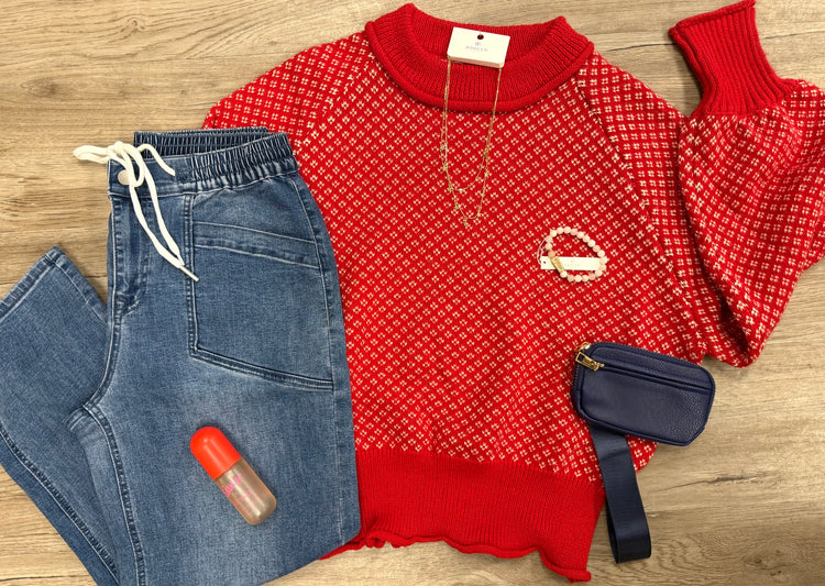 Red Echo Sweater