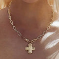Cross Toggle Necklace