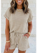 Striped Short Set