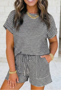 Striped Short Set