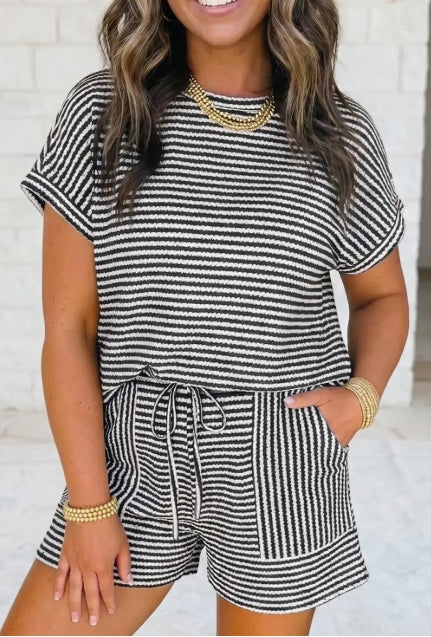Striped Short Set